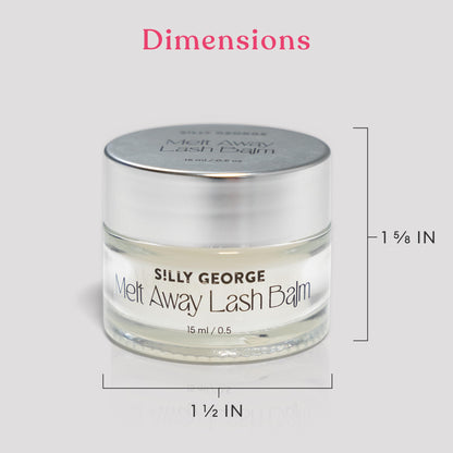 Applying Silly George makeup remover to eyelid for lash removal