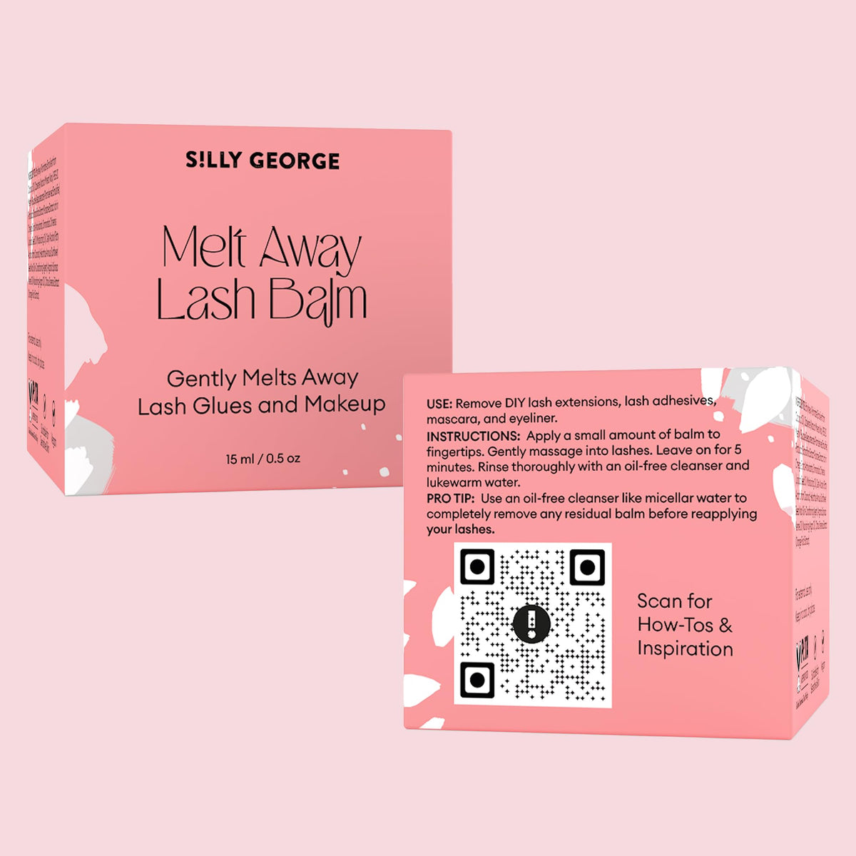 Silly George hydrating eye makeup remover container label details