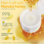 Grocerism cleansing balm packaging showing key natural ingredients