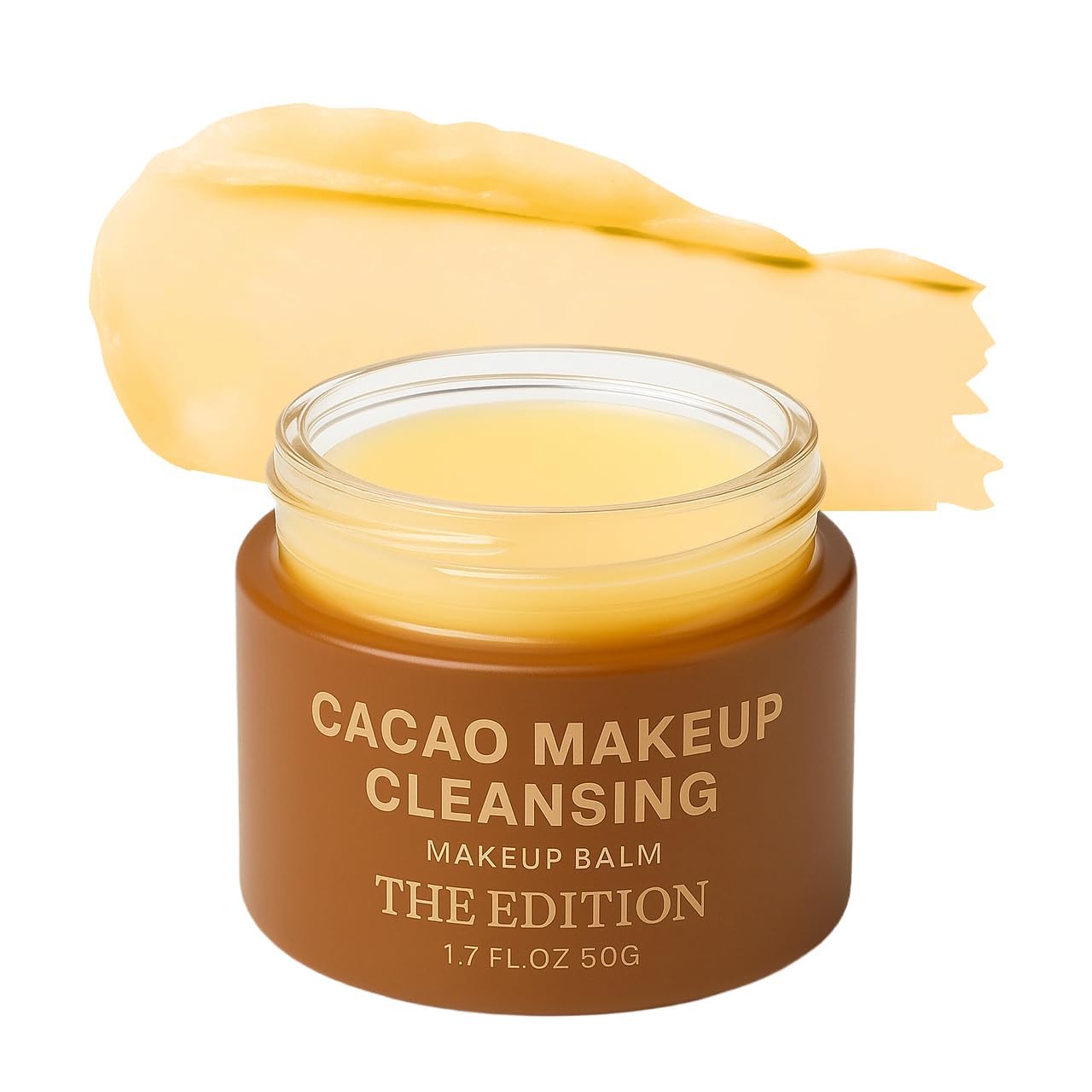 Applying The Edition Cacao cleansing balm to dry skin
