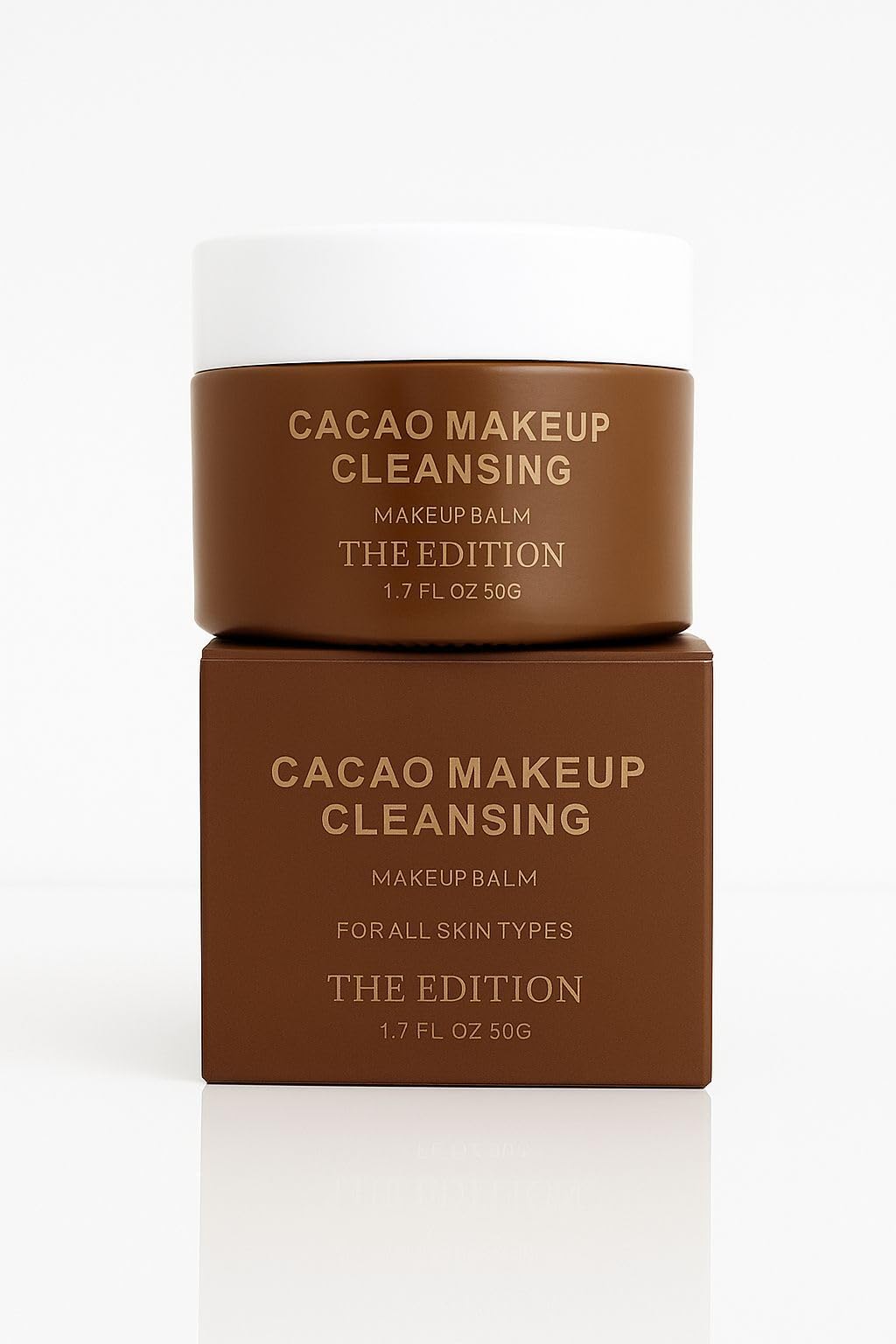 The Edition Cacao Cleansing Balm 50 gram size comparison