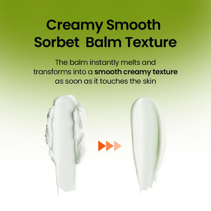 Applying Beplain Mung Bean balm on face