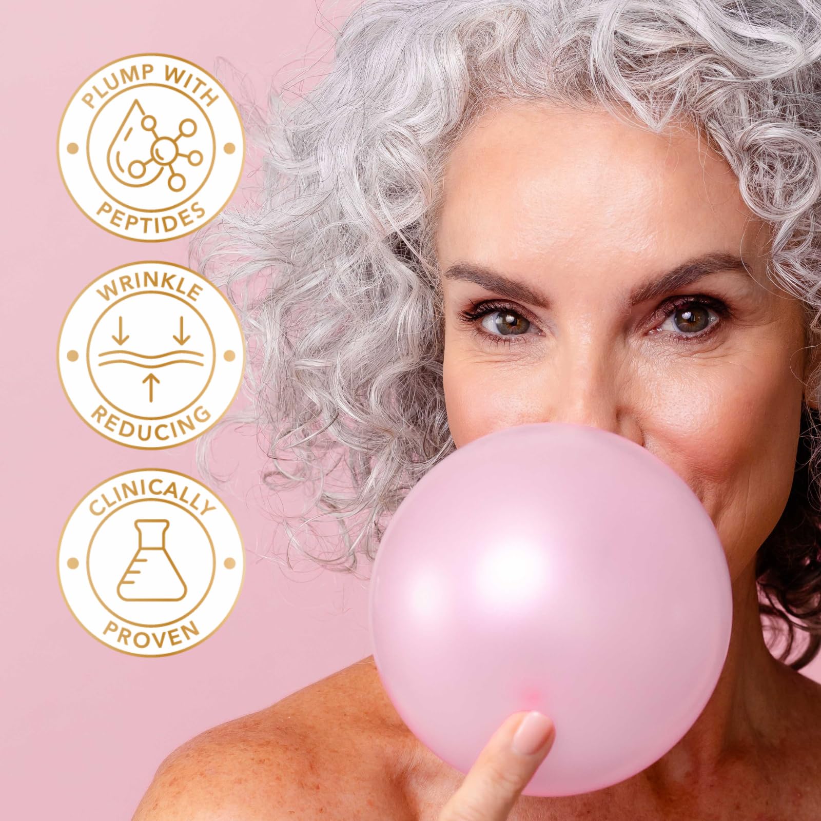 Nakery Lip MirageXL Plumping Glaze tube with key ingredients highlighted
