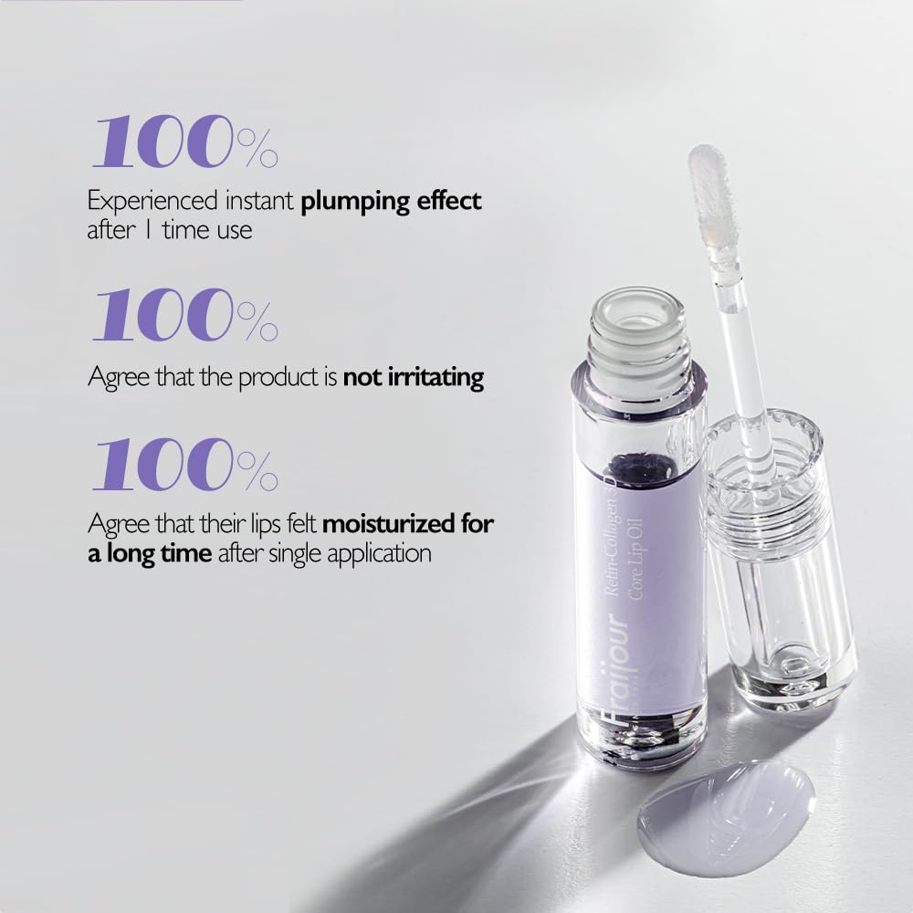 Side view of Fraijour Retin-Collagen 3D Core Lip Oil