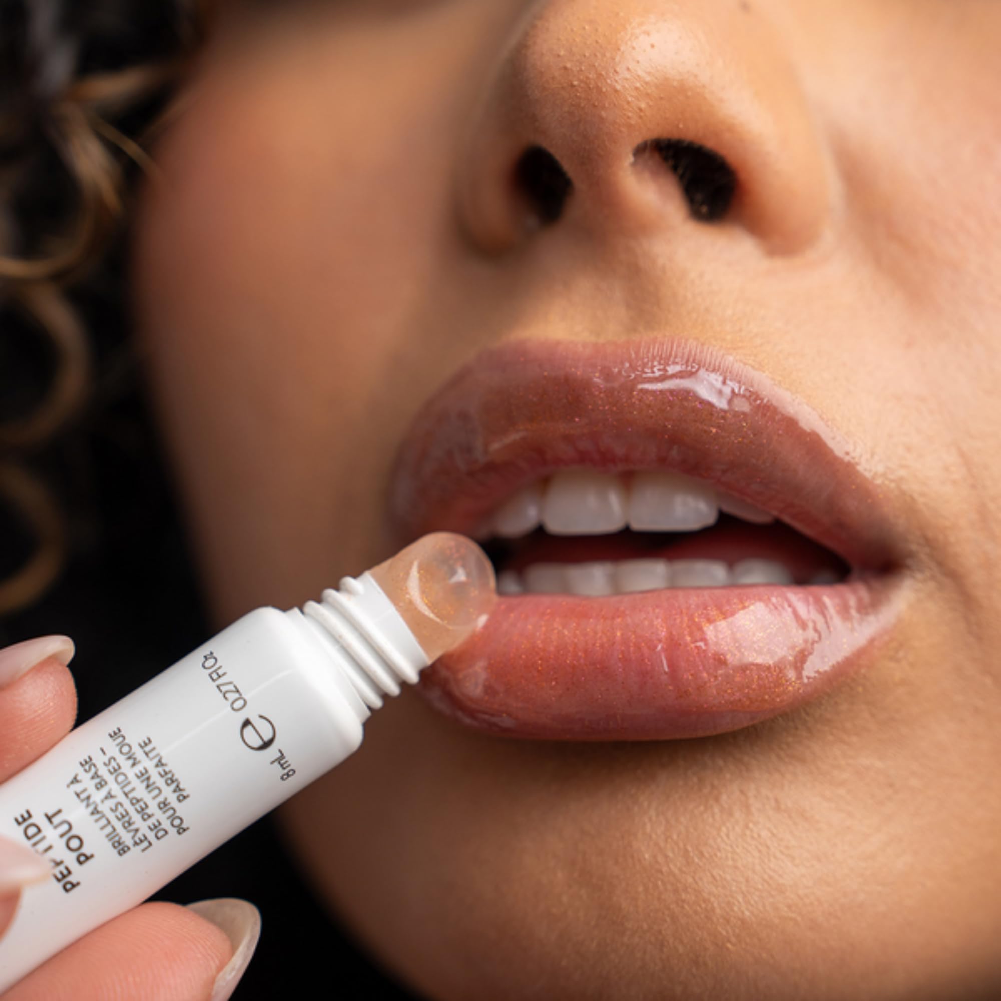 Nu Skin Peptide Pout lip enhancer skincare benefits infographic