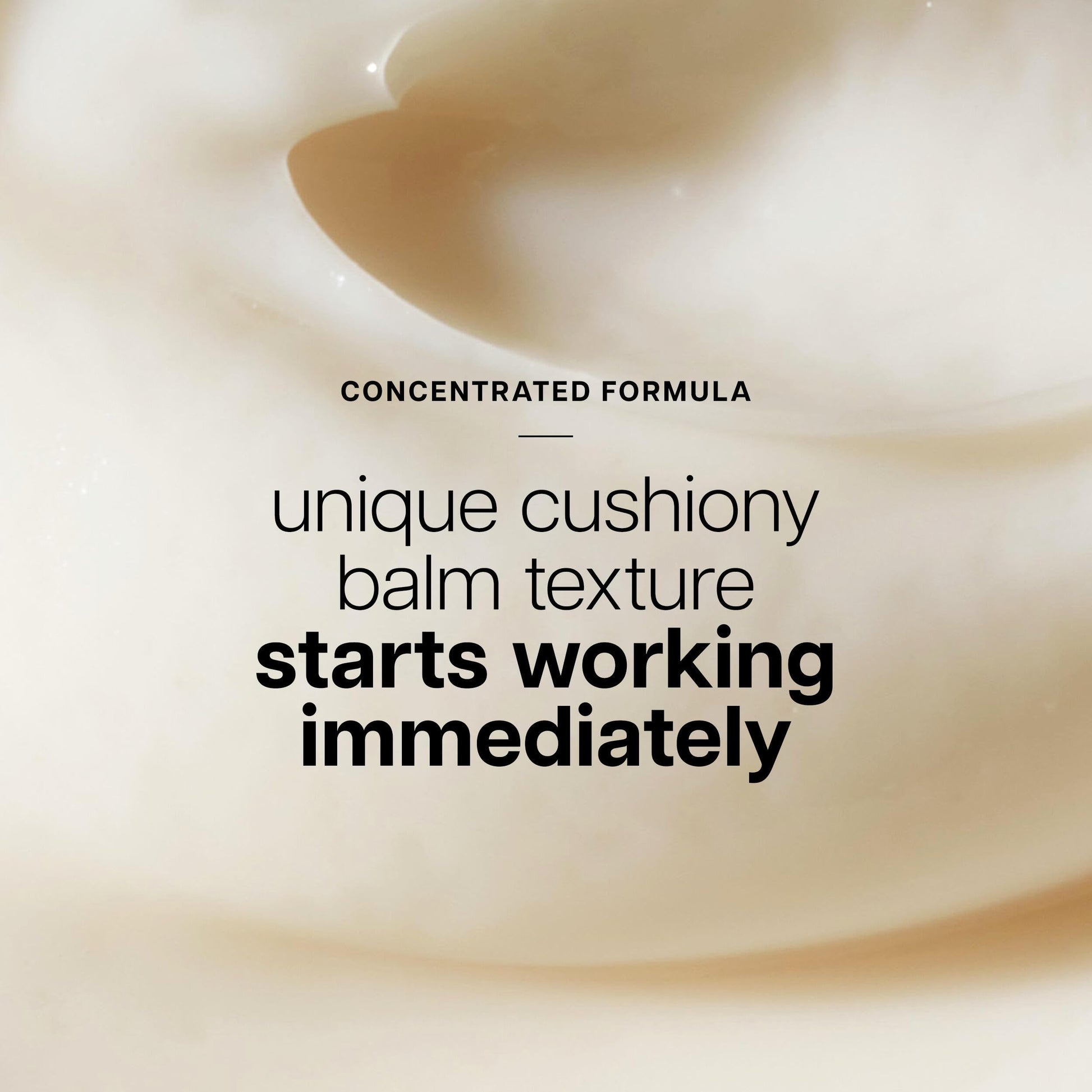 Close up of Philosophy balm creamy formula.