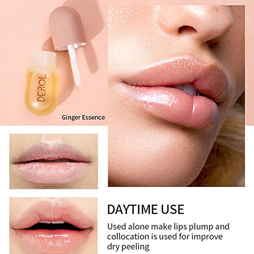 Derol daytime ginger lip plumper gloss applicator