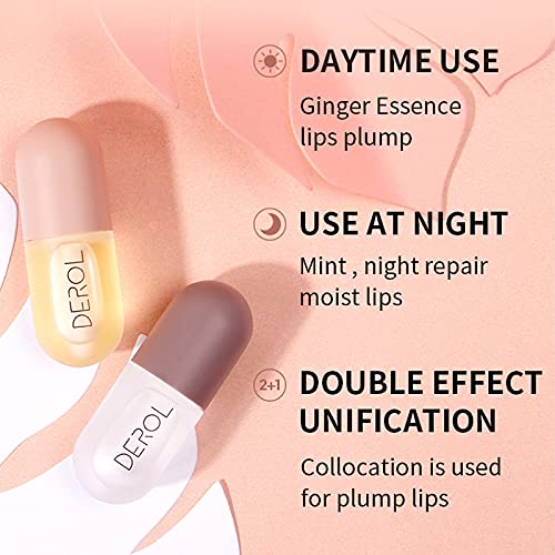 Derol lip plumper duo packaging showing 5.5 milliliter size