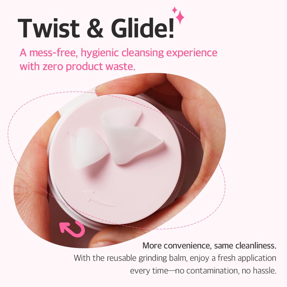Mixsoon Collagen Cleansing Balm twist mechanism and grinder detail