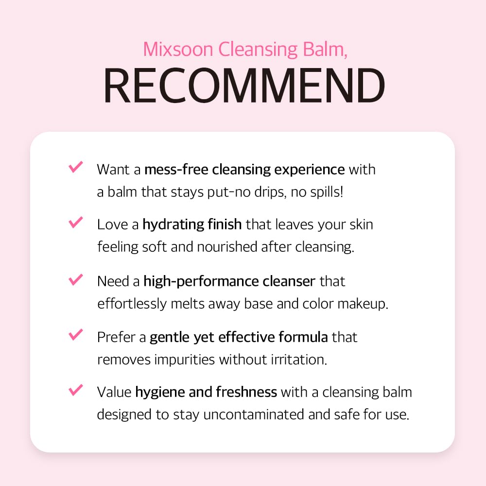 Mixsoon Collagen Cleansing Balm for Korean glass skin care routine