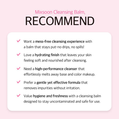 Mixsoon Collagen Cleansing Balm for Korean glass skin care routine