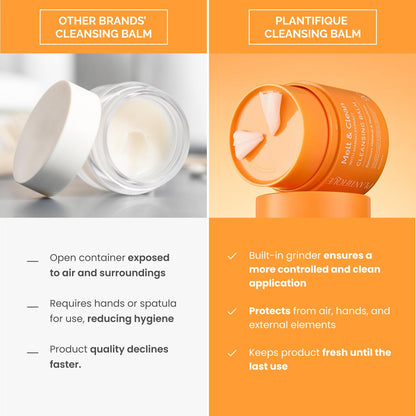 Plantifique makeup remover balm container and spatula