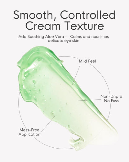 Professional eyelash extension remover cream with aloe flavor
