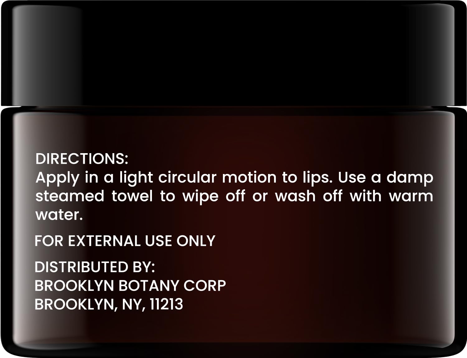 Brooklyn Botany lip scrub packaging details