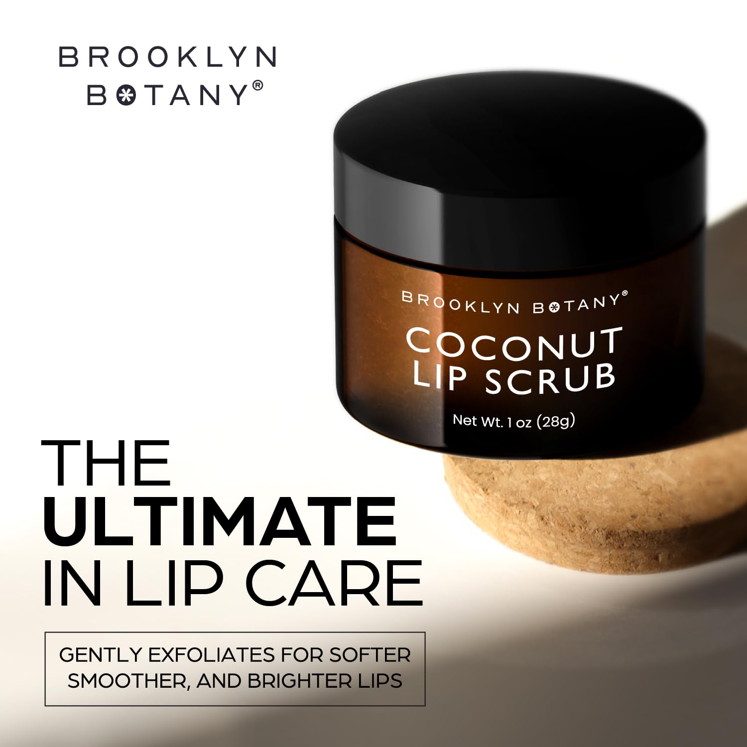 Brooklyn Botany lip scrub 1 ounce jar size