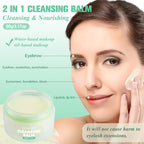 Ucanbe cleansing balm jar open showing solid cream texture