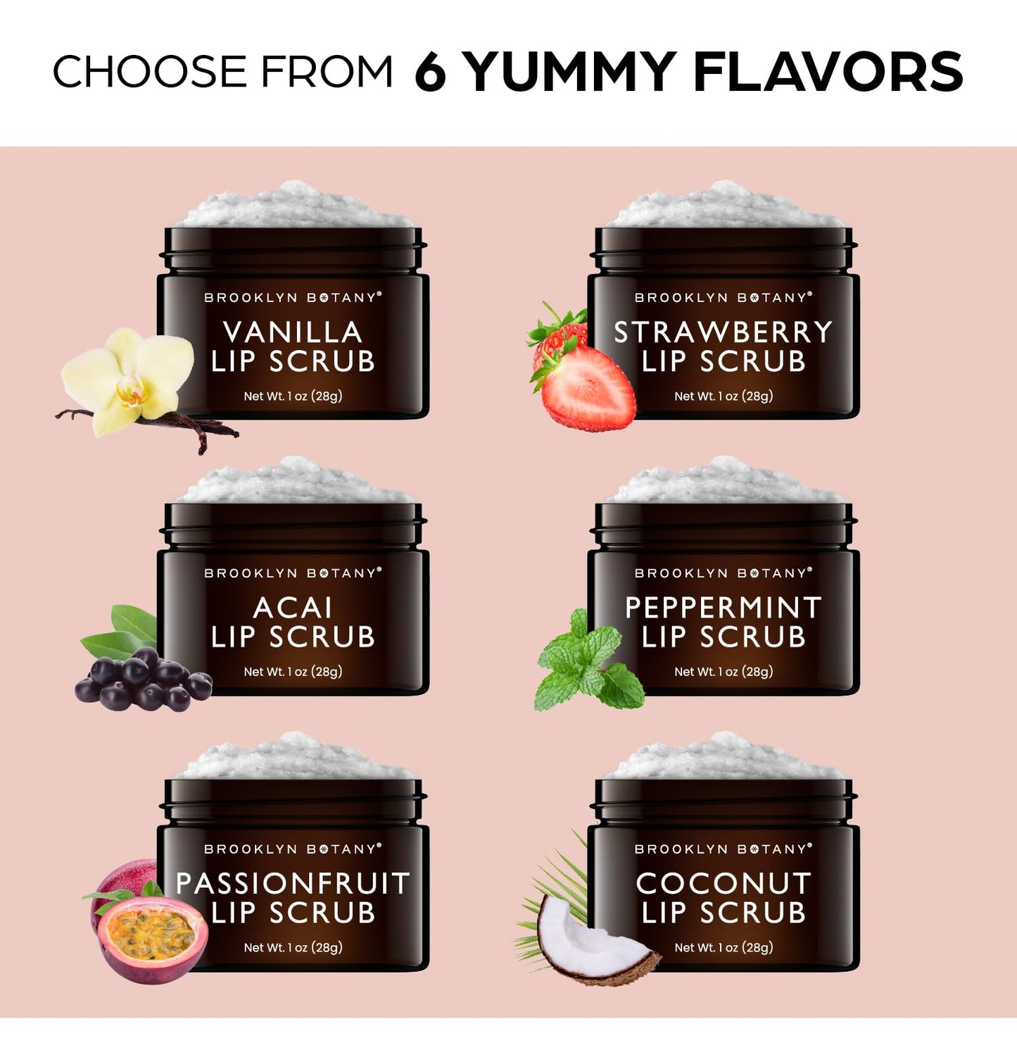 Natural ingredients label of Brooklyn Botany lip scrub