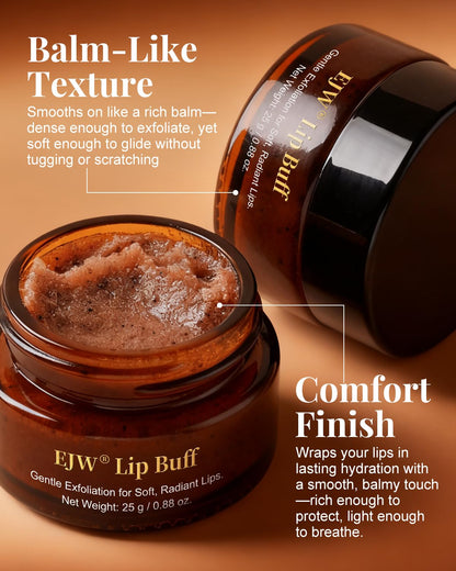 Side profile of EJW lip buff container