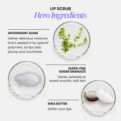 Wonderskin 3-in-1 Lip Scrub texture closeup