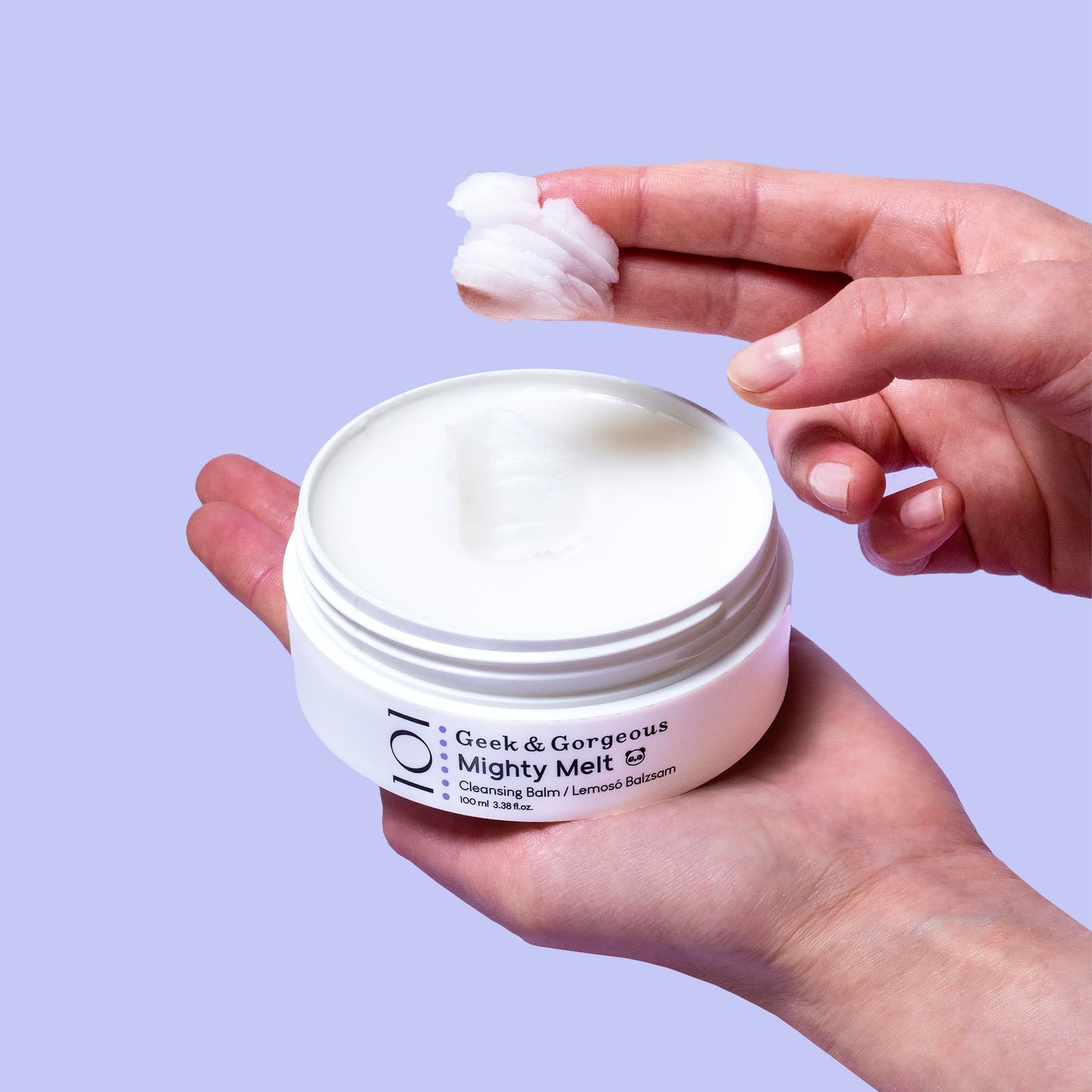 Geek & Gorgeous Mighty Melt Cleansing Balm skincare application