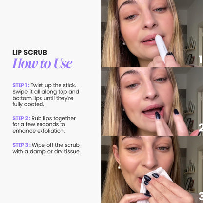 Wonderskin 3-in-1 Lip Scrub ingredient highlight