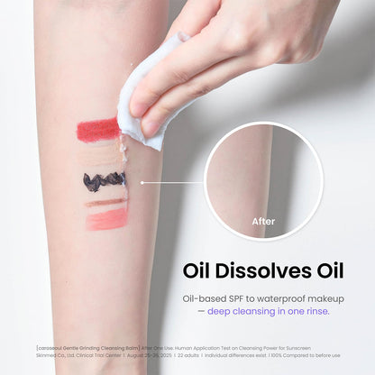 Texture of Caraseoul balm being dispensed onto skin