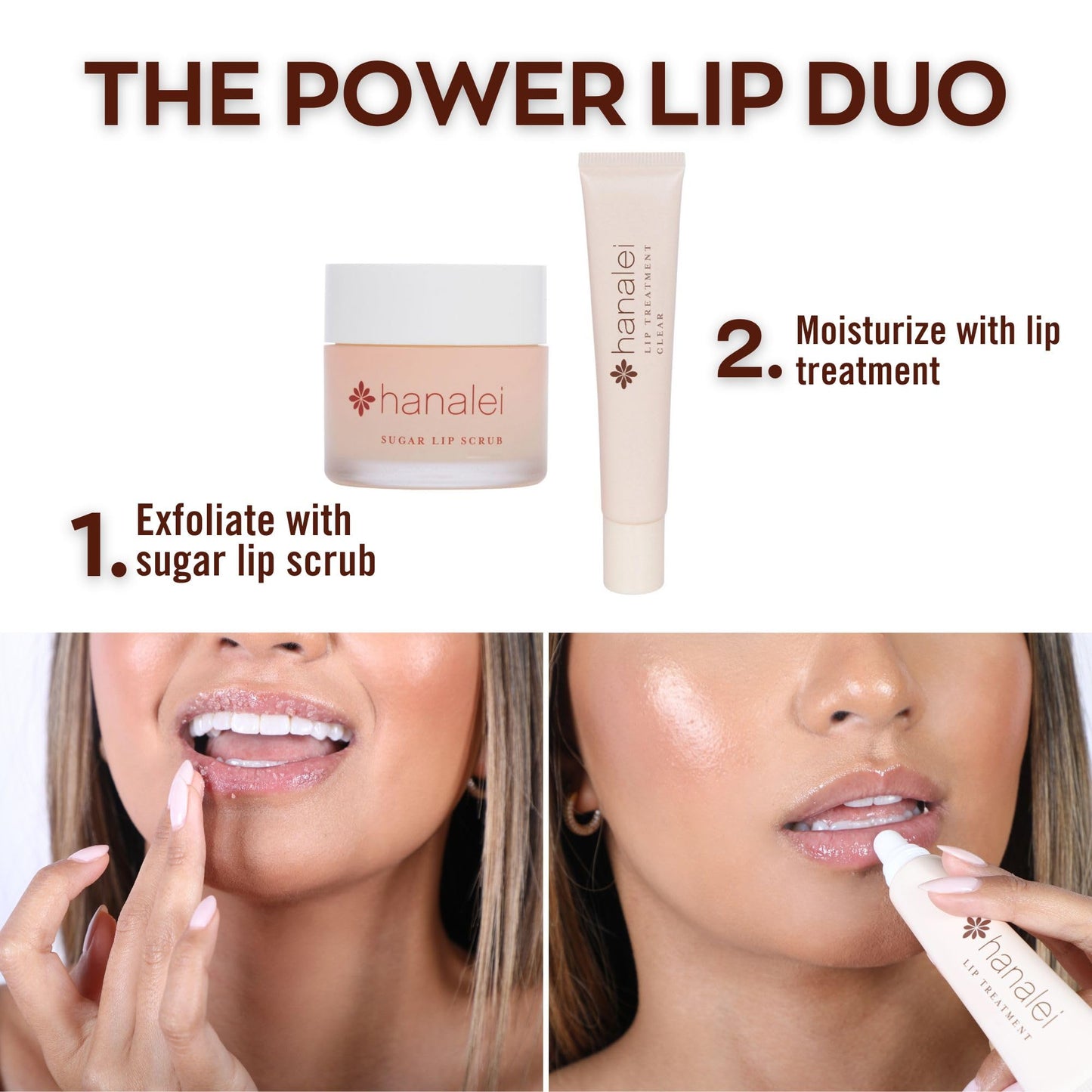 Hanalei sugar lip exfoliator for dry chapped lips