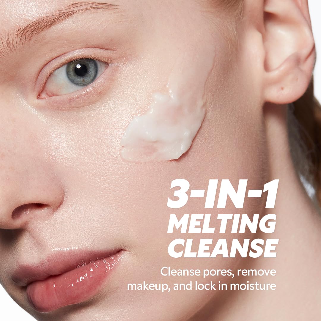 Tirtir Hydro Boost Enzyme Cleansing Balm open jar showing sorbet texture