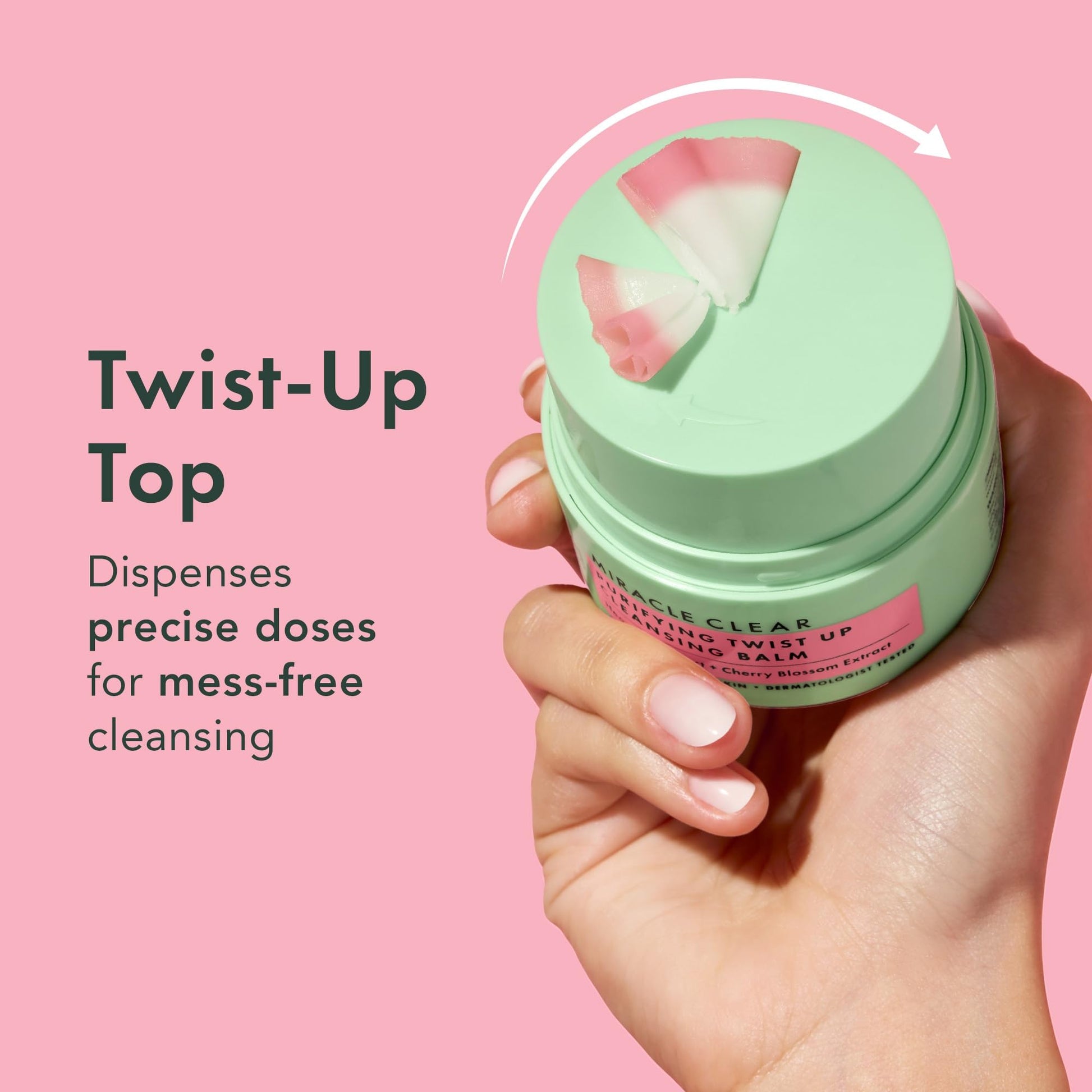Texture of Rael Miracle Clear Cleansing Balm on skin