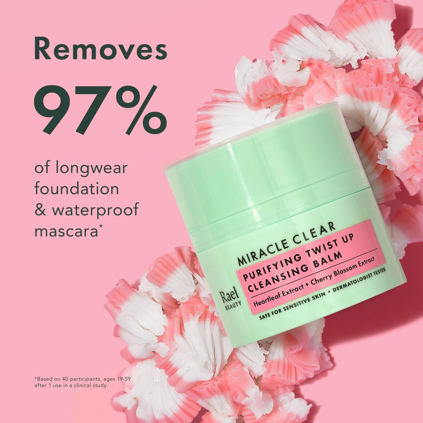 Rael Korean skincare balm showing ingredient highlights