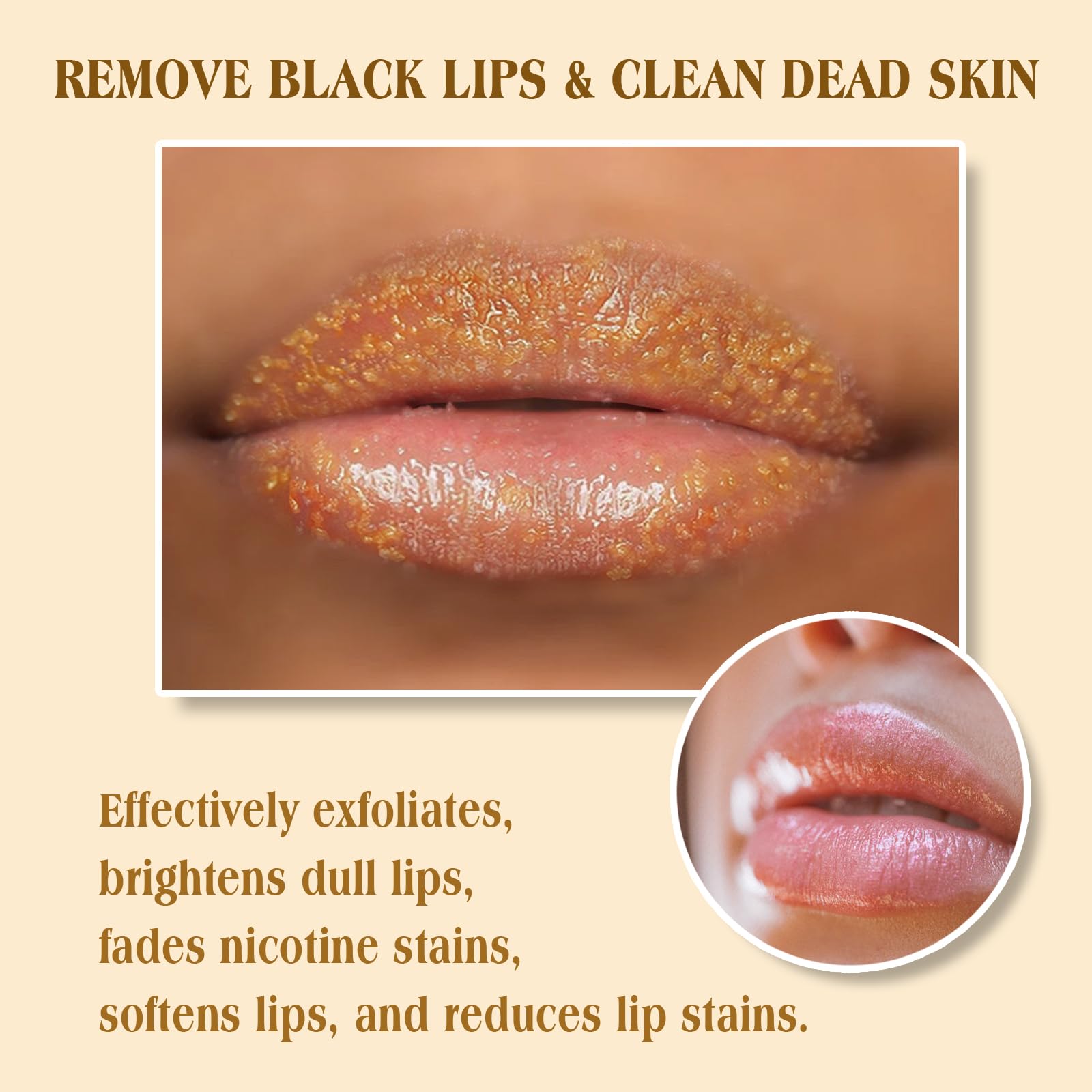 Side view of Yjlyqf turmeric lemon lip care set packaging