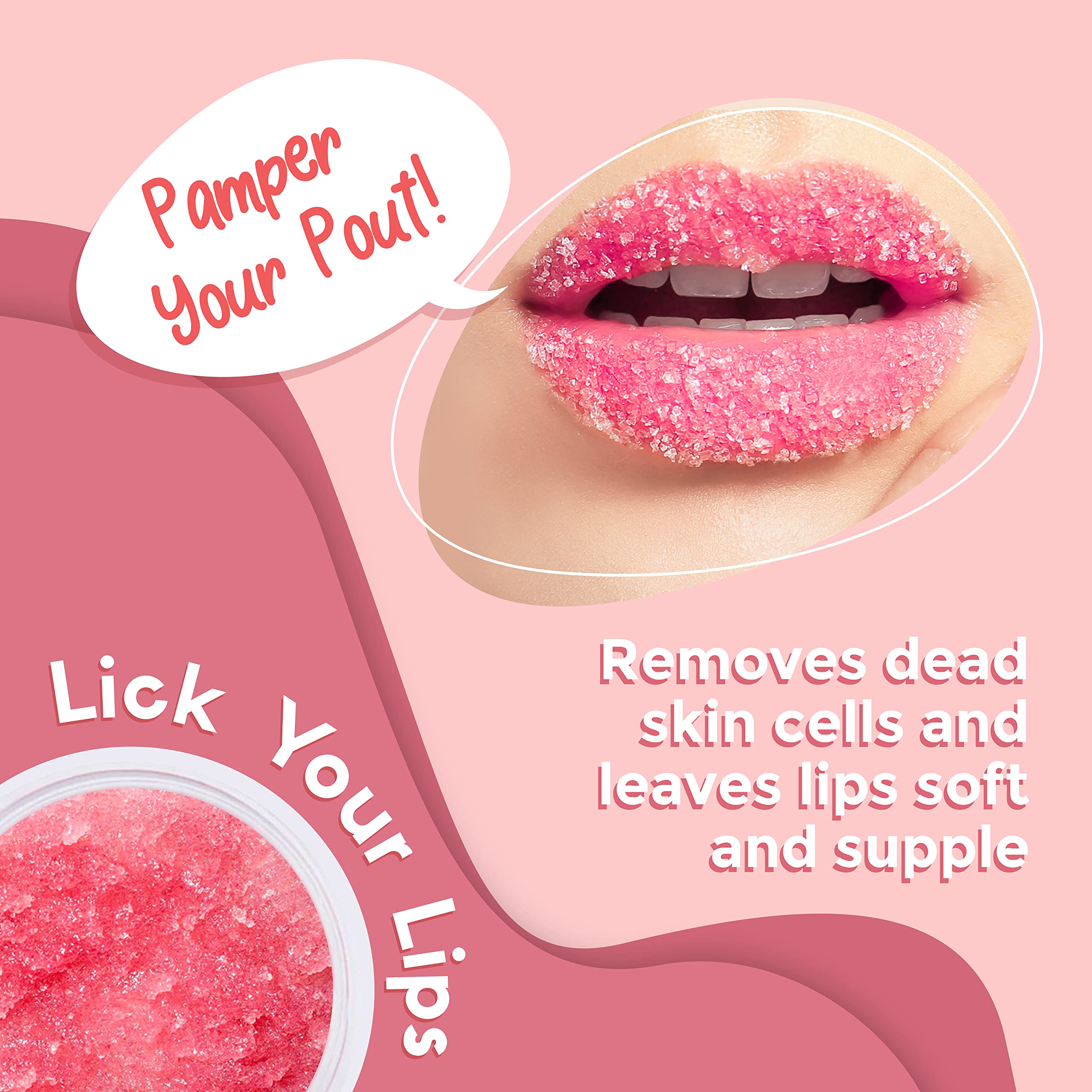 Lick Your Lips Watermelon Sugar Lip Scrub ingredients label