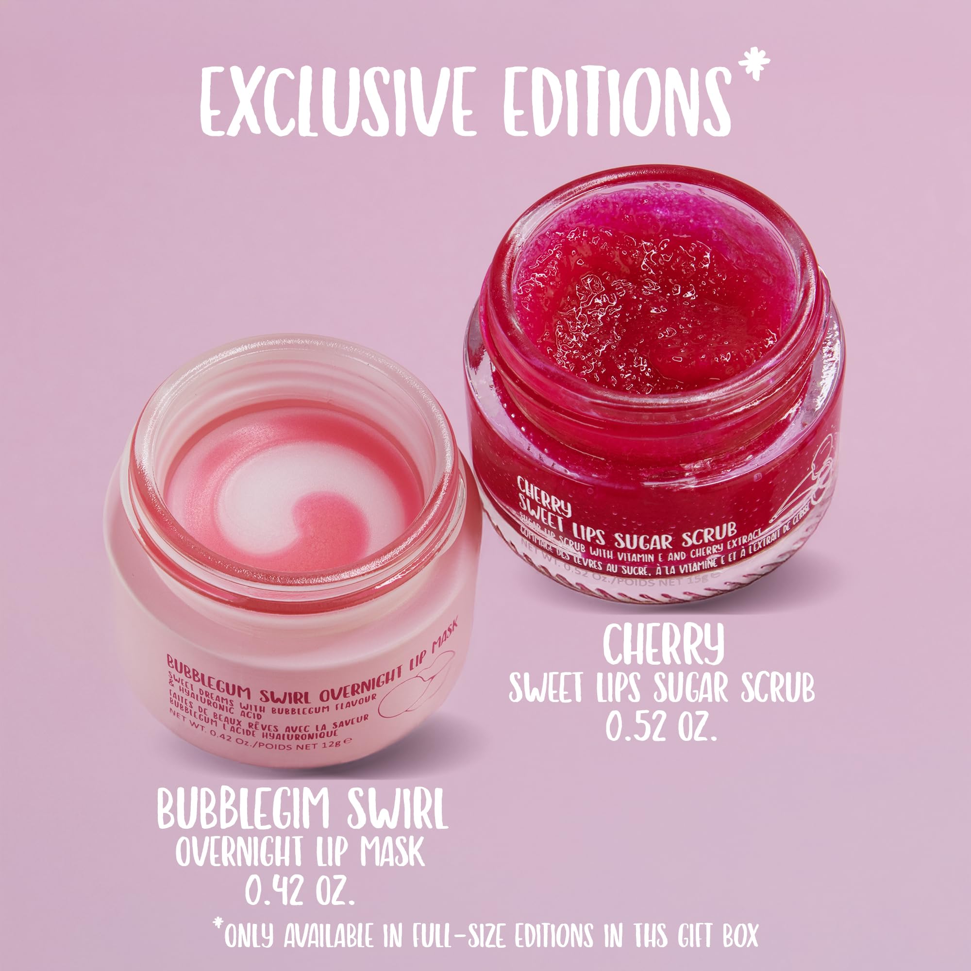 Assorted W7 lip masks and scrubs in Sweet Dreams set