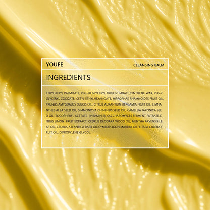 Applying Youfe cleansing balm to dry skin