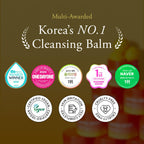 Aprilskin Carrotene Ipmp Hydromelt Cleansing Balm jar open showing texture