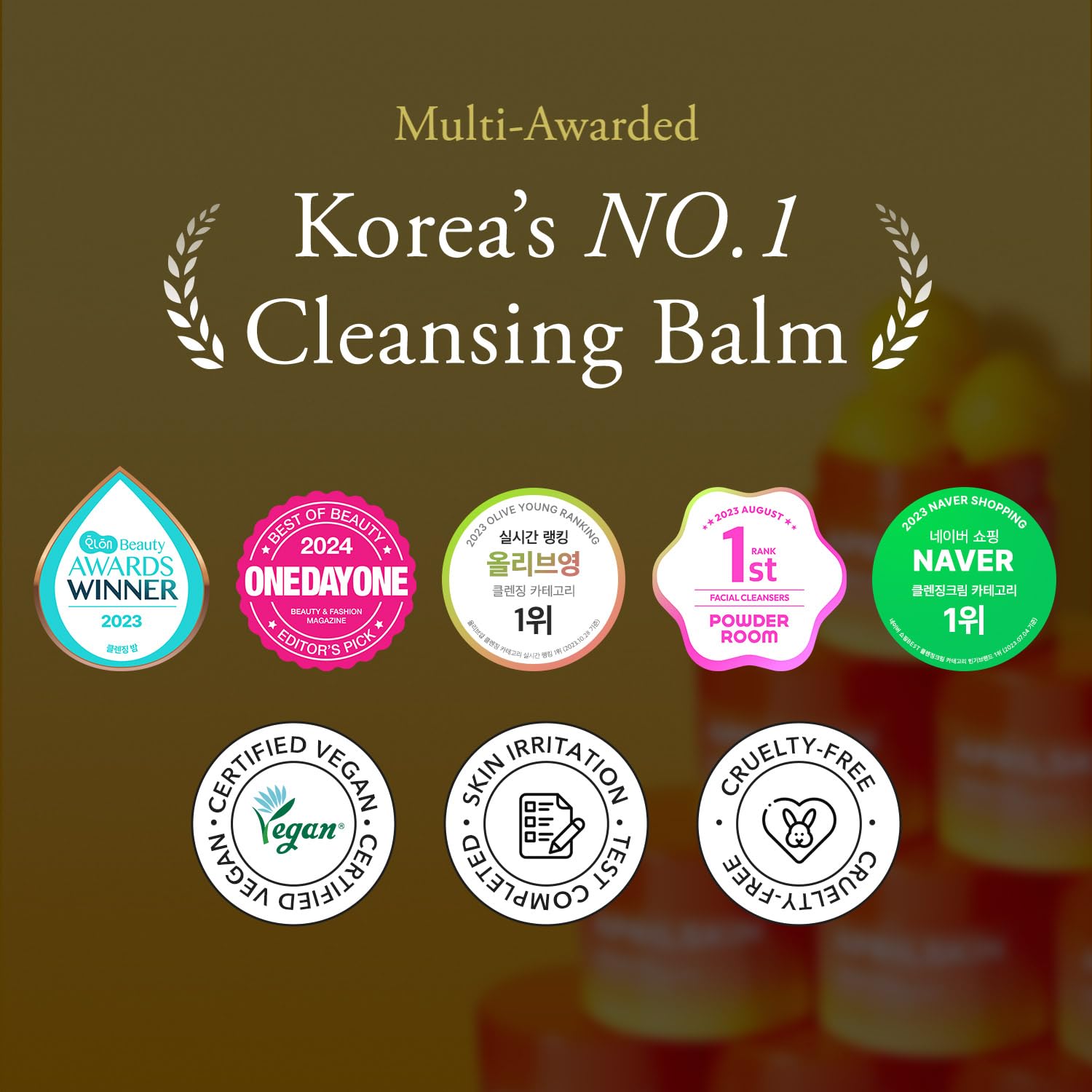 Aprilskin Carrotene Ipmp Hydromelt Cleansing Balm jar open showing texture