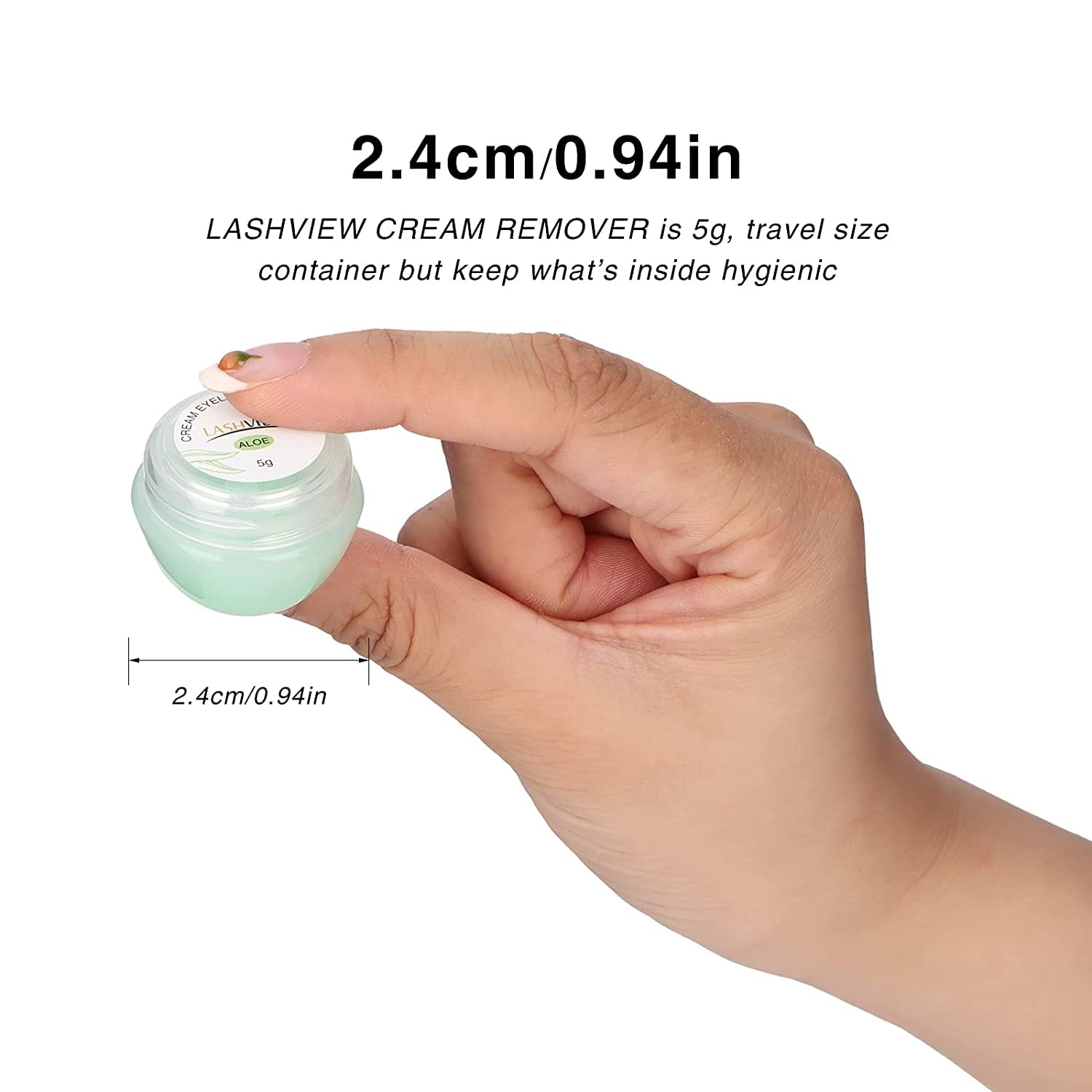 Professional eyelash extension remover cream texture