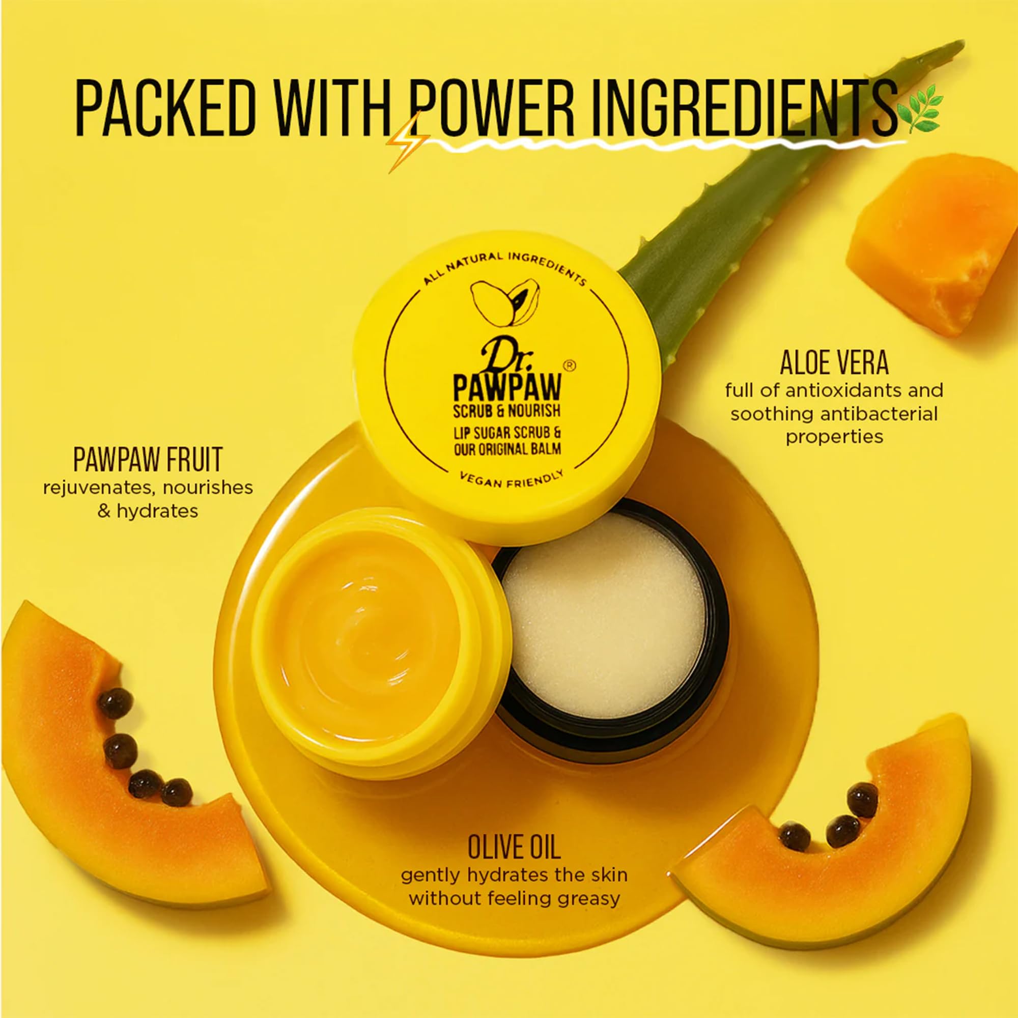 Dr. PawPaw Scrub and Nourish packaging side profile