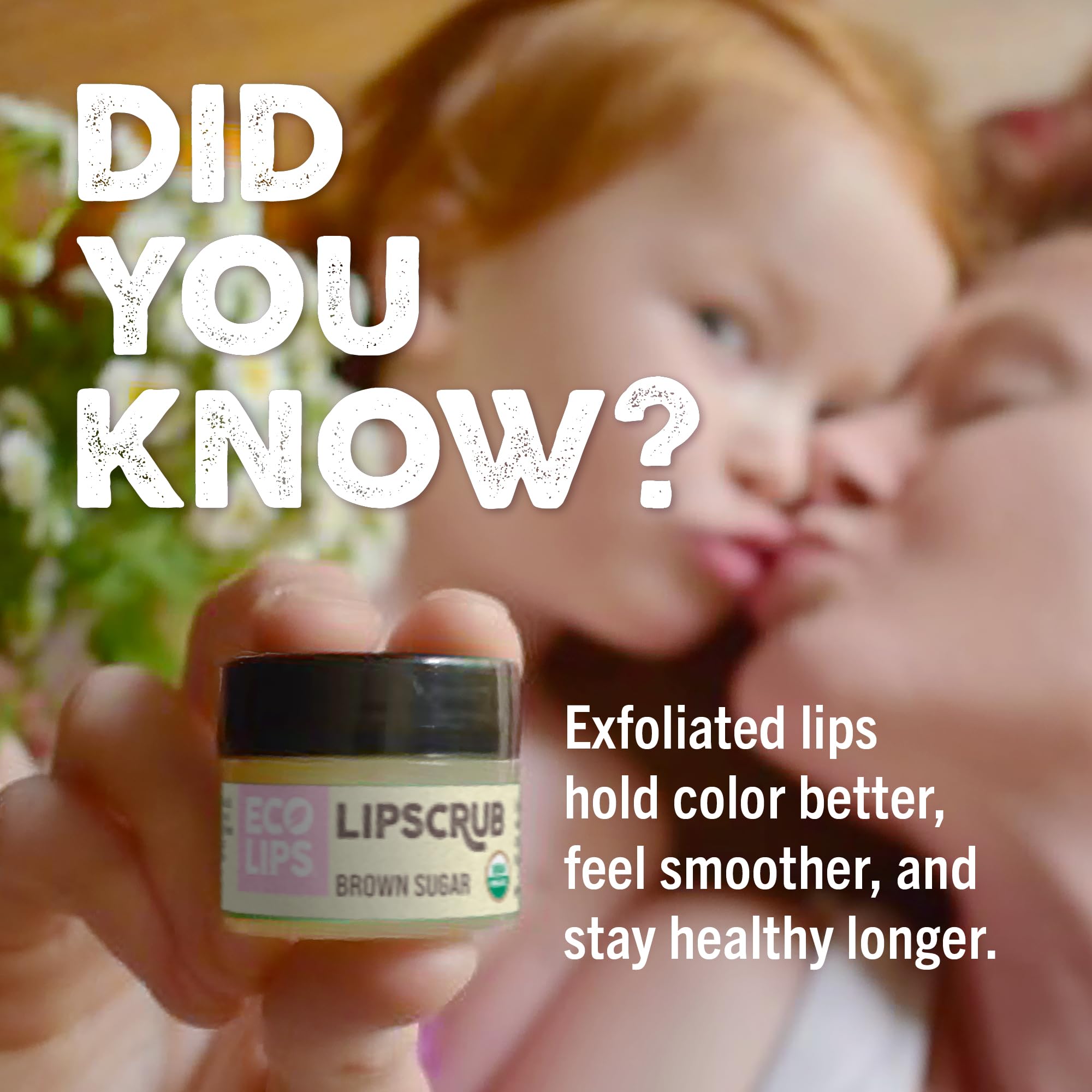 Eco Lips sugar scrub jars showing 0.25 ounce size