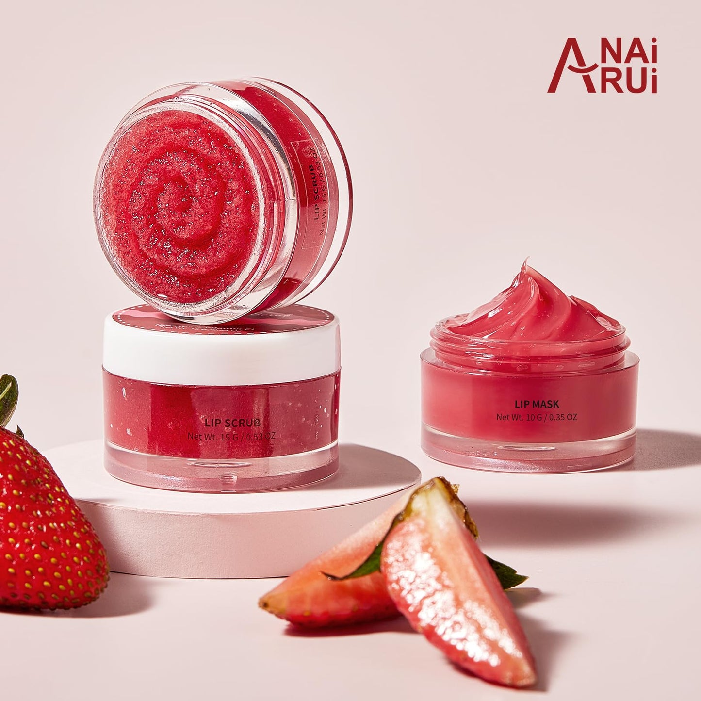 Anairui daily lip care gift set open view