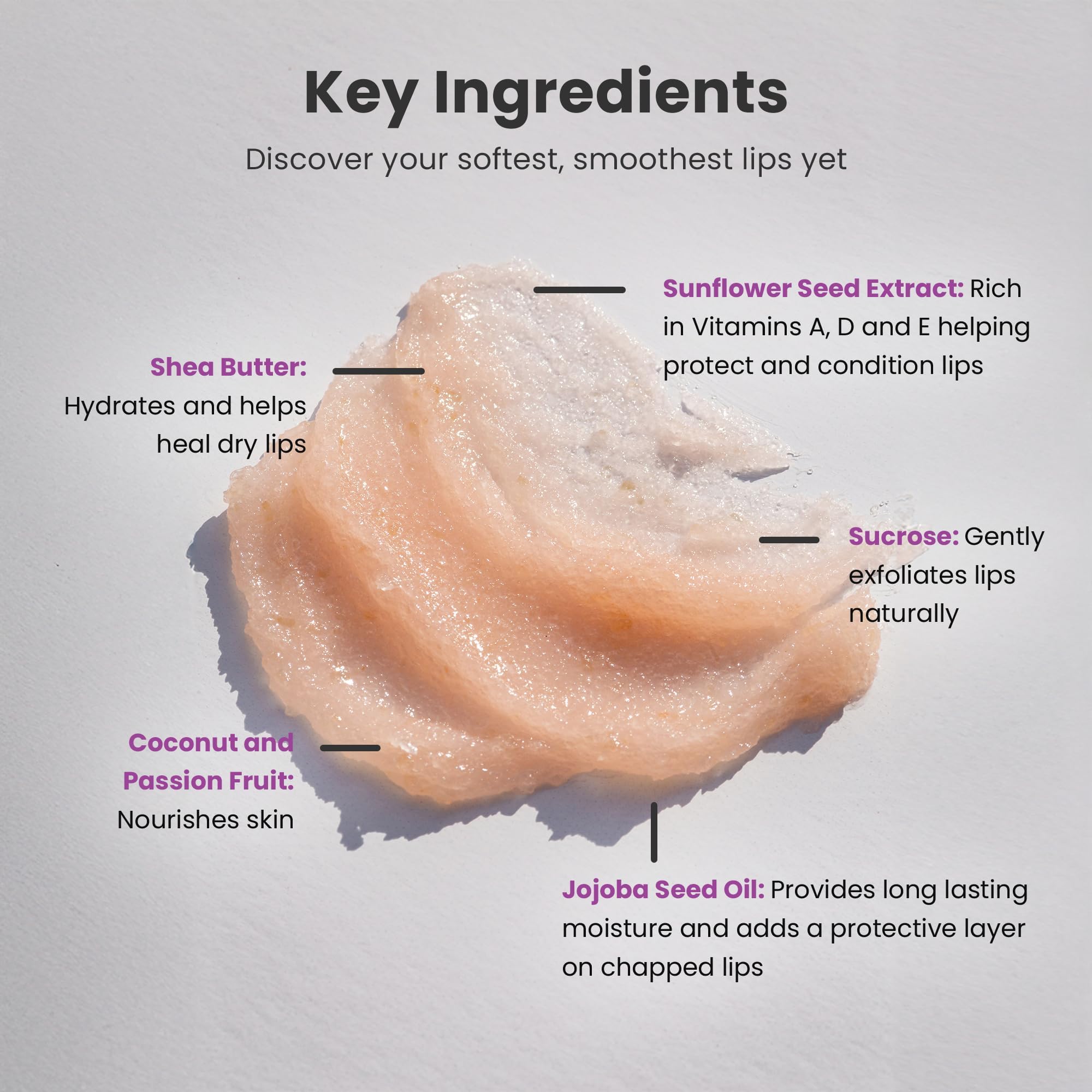 Dermasuri sugar lip scrub jar packaging