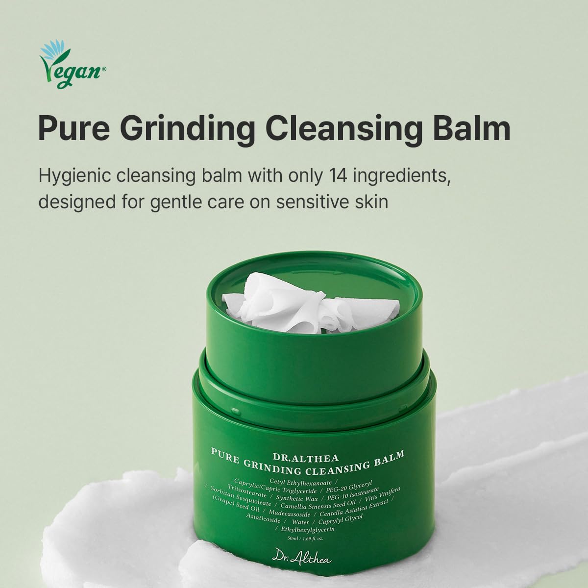 Dr. Althea Pure Grinding Cleansing Balm dial dispenser mechanism open