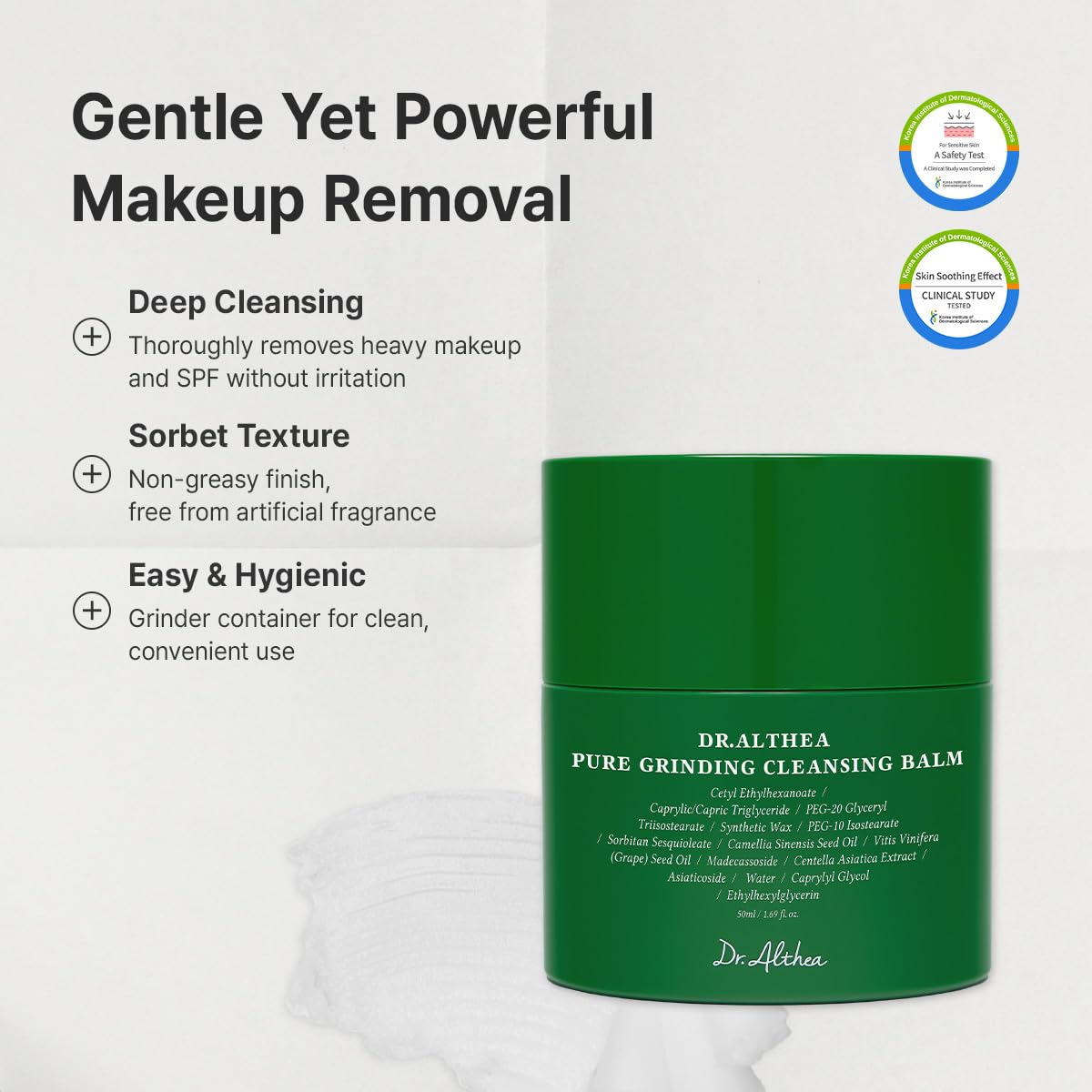 Hygienic twist to grind skincare balm texture showcase