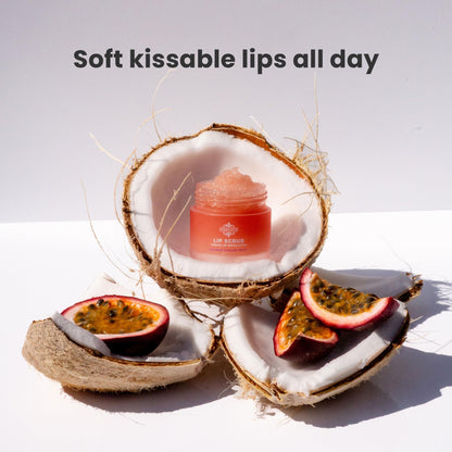 Side view of Dermasuri lip exfoliator jar