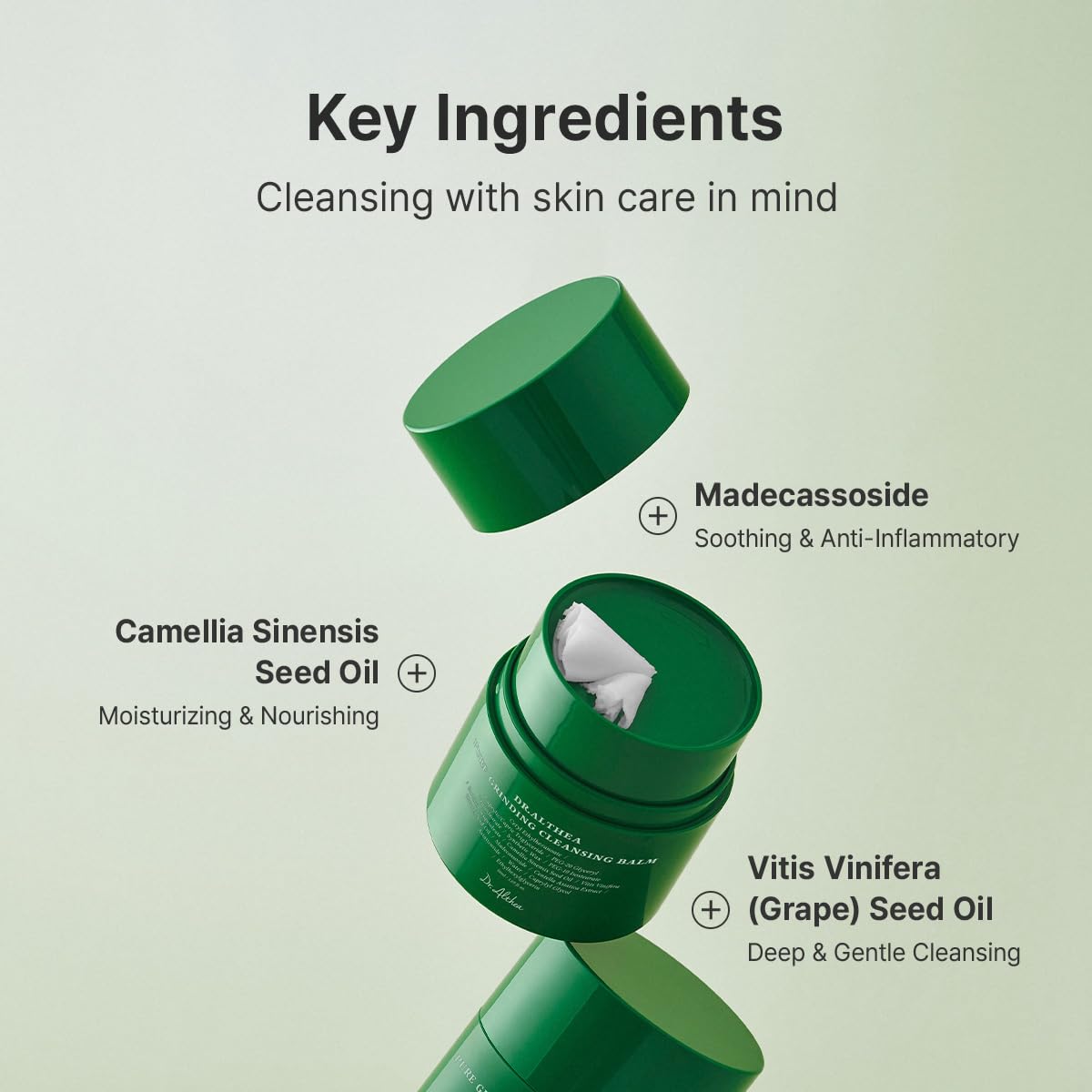 Dr Althea oil based face cleanser packaging top view