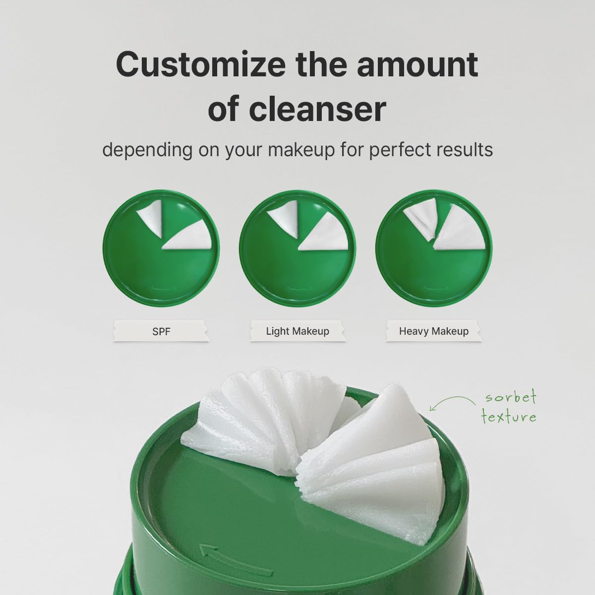 Hygienic sorbet texture daily face wash product demonstration