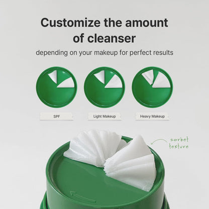 Hygienic sorbet texture daily face wash product demonstration