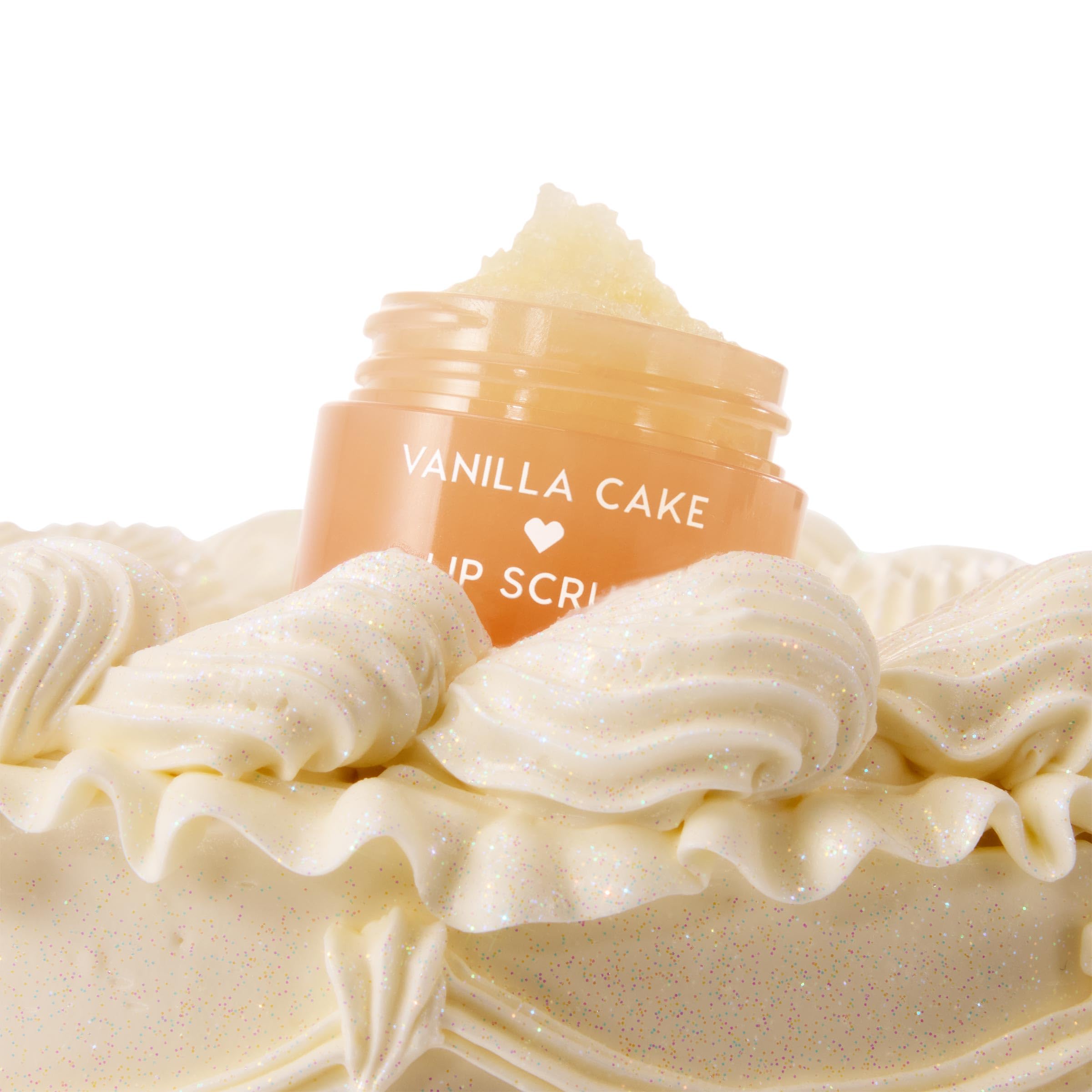 Top down view of ColourPop Fresh Kiss lip scrub pot