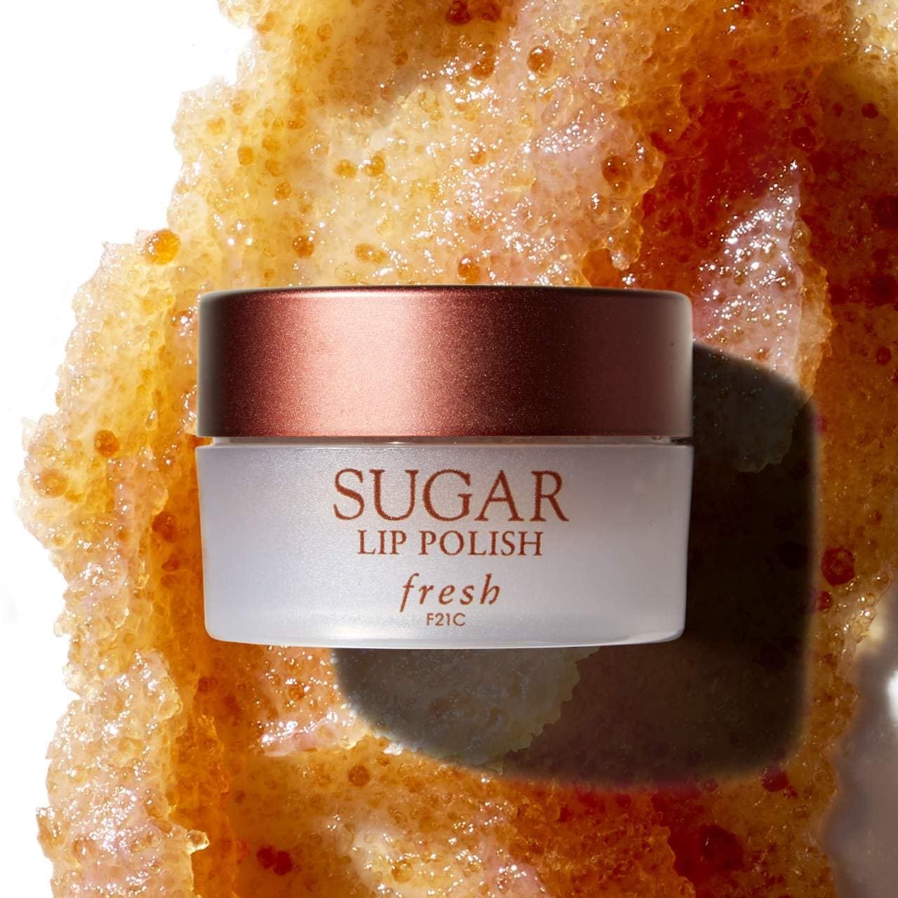 Fresh Sugar Lip Polish exfoliating scrub texture and packaging