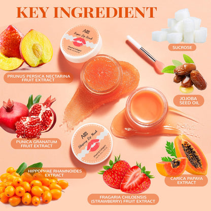Anai Rui sugar lip scrub jar and applicator